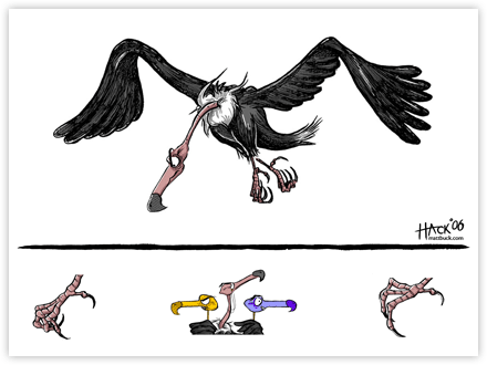 Vulture, cartoon, joke